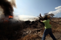Jueves 8 de marzo del 2012. Incendio en las cercanías de Caleras Y Morteros del Grijalva.
