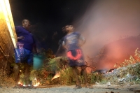 Jueves 11 de enero del 2018. Tuxtla Gutiérrez. El fuerte incendio en la zona norte oriente de la ciudad manifiesta la falta de equipamiento y recursos ante el suceso ocurrido en las cercaní­as del estadio Zoque