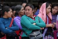 Martes 8 de octubre del 2019. Tuxtla Gutiérrez. Indígenas de la región socioeconómica de Los Bosques se manifiestan este medio día en la entrada del edificio del gobierno de Chiapas