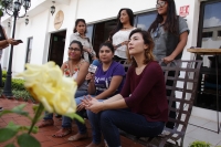 Martes 27 de septiembre del 2016. Tuxtla Gutiérrez. Colectiva Camina Violeta de Guerrero e Iniciativas Feministas en conferencia de prensa dan a conocer las actividades del programa de las Jornadas Feminismos del Sur que se realizan en la capital de este 