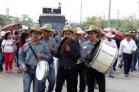 Miércoles 15 de mayo del 2019. Tuxtla Gutiérrez. Al inicio de la marcha magisterial y del paro y plantón en contra de la reforma educativa de AMLO