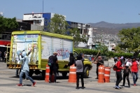 Martes 12 de febrero del 2018. Tuxtla Gutiérrez. Normalistas protestan en la plaza central de la ciudad este medio día