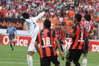 Sábado 14 de enero del 2012. Tuxtla Gutiérrez, Chiapas. Los jaguares de Chiapas logran su primera victoria en el torneo de clausura ante las Chivas del Guadalajara tres tantos a uno.
