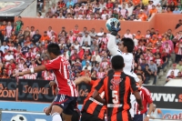 Sábado 14 de enero del 2012. Tuxtla Gutiérrez, Chiapas. Los jaguares de Chiapas logran su primera victoria en el torneo de clausura ante las Chivas del Guadalajara tres tantos a uno.