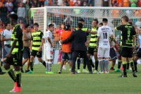 Sábado 29 de abril del 2017. Tuxtla Gutiérrez. con un empate a dos tantos y una fuerte trifulca con los aficionados termina el partido entre Jaguares de Chiapas y El Santos. esta tarde en el estadio Zoque de la capital de este estado del sureste de México
