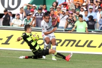 Sábado 29 de abril del 2017. Tuxtla Gutiérrez. con un empate a dos tantos y una fuerte trifulca con los aficionados termina el partido entre Jaguares de Chiapas y El Santos. esta tarde en el estadio Zoque de la capital de este estado del sureste de México
