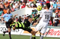 Sábado 29 de abril del 2017. Tuxtla Gutiérrez. con un empate a dos tantos y una fuerte trifulca con los aficionados termina el partido entre Jaguares de Chiapas y El Santos. esta tarde en el estadio Zoque de la capital de este estado del sureste de México