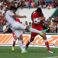 Domingo 31 de julio del 2016. Tuxtla Gutiérrez. Jaguares vence 1-0 al Toluca, esta tarde en partido de la LigaMx en el estadio Zoque de la capital de Chiapas.
