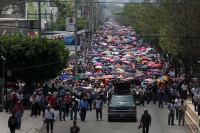 Lunes 1 de mayo del 2017. Tuxtla Guti�rrez. La marcha convocada por el movimiento de resistencia para el d�a 1, 2 y 3 de mayo en el contingente magisterial