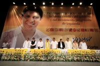 Miércoles 4 de enero. Juan Carlos López en su informe legislativo. Tuxtla Gutiérrez, Chiapas. El perredistas Juan Carlos López Hernández durante el evento donde da a conocer el informe legislativo en el Poli fórum Mesoamericano.