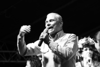 Miércoles 27 de junio del 2018. Tuxtla Gutiérrez. José Antonio Aguilar Bodegas, candidato al gobierno de Chiapas por el PRD PAN y MC acompaña a los candidatos de representación federal y local afines a estos partidos polí­ticos esta noche en el Parqu
