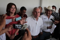 Sábado 16 de diciembre del 2017. Tuxtla Gutiérrez. José Antonio Aguilar Bodegas, renuncia al Partido Institucional esta mañana durante el encuentro de Organizaciones y sectores productivos de Chiapas.