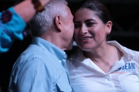 Miércoles 27 de junio del 2018. Tuxtla Gutiérrez. José Antonio Aguilar Bodegas, candidato al gobierno de Chiapas por el PRD PAN y MC acompaña a los candidatos de representación federal y local afines a estos partidos polí­ticos esta noche en el Parqu