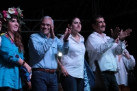 Miércoles 27 de junio del 2018. Tuxtla Gutiérrez. José Antonio Aguilar Bodegas, candidato al gobierno de Chiapas por el PRD PAN y MC acompaña a los candidatos de representación federal y local afines a estos partidos polí­ticos esta noche en el Parqu