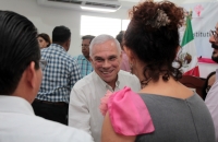Viernes 23 de marzo del 2018. Tuxtla Gutiérrez. José Antonio Aguilar Bodegas, entrega la papelerí­a correspondiente ante el Instituto de Participación Ciudadana para buscar la gubernatura del estado de Chiapas por la coalición Por Chiapas al Frente de