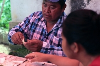 Martes 13 de octubre del 2020. Tuxtla Gutiérrez. Durante los preparativos para el recorrido tradicionalista de la comunidad Zoque para la Bajada de Las Vírgenes de Copoya correspondientes a los festejos de la Virgen del Rosario