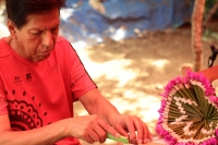 Martes 13 de octubre del 2020. Tuxtla Gutiérrez. Durante los preparativos para el recorrido tradicionalista de la comunidad Zoque para la Bajada de Las Vírgenes de Copoya correspondientes a los festejos de la Virgen del Rosario