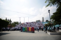 20231022. Tuxta. Trabajadores de la judicatura chiapaneca protestan contra la extinción de los fidecomisos del Poder Judicial en México.