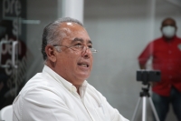 20210326. Tuxtla G. Por orden de los tribunales, Julián Nazar pide disculpas públicas a las militantes de su partido político.