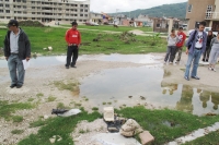 Domingo 10 de julio. Habitantes de la Colonia Villa Real de la ciudad de San Cristóbal de las Casas protestan manifestándose por las construcciones que se están realizando en la zona de Los Humedales de esta ciudad.