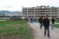 Domingo 10 de julio. Habitantes de la Colonia Villa Real de la ciudad de San Cristóbal de las Casas protestan manifestándose por las construcciones que se están realizando en la zona de Los Humedales de esta ciudad.
