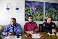 Jueves 27 de julio del 0217. Tuxtla Gutiérrez. Reporteros de la fuente de reporte se unen en solidaridad con el compañero Enrique Ríos.