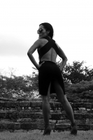 Julio de 2017. Chiapa de Corzo. Las ruinas de la antigua ciudad prehispánica enmarcan la sesión de esta ocasión con la modelo Kathya Caballero.