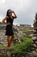 Julio de 2017. Chiapa de Corzo. Las ruinas de la antigua ciudad prehispánica enmarcan la sesión de esta ocasión con la modelo Kathya Caballero.