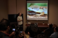 Miércoles 4 de marzo del 2020. Tuxtla Gutiérrez. Especialistas del IHNE presentan la nueva especie encontrada en los ecosistemas de Chiapas