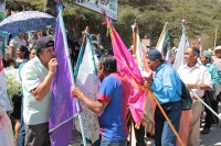 Sábado 10 de febrero del 2018. Comitan de Domí­nguez. Romerí­a de San Caralampio. Durante la Salidas de Flores y Velas durante las fiestas patronales de la Ciudad de las Flores, las manifestaciones sincréticas conviven de la mano encontrándose las comp