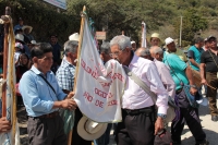 Sábado 10 de febrero del 2018. Comitan de Domí­nguez. Romerí­a de San Caralampio. Durante la Salidas de Flores y Velas durante las fiestas patronales de la Ciudad de las Flores, las manifestaciones sincréticas conviven de la mano encontrándose las comp