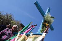 Sábado 10 de febrero del 2018. Comitan de Domí­nguez. Romerí­a de San Caralampio. Durante la Salidas de Flores y Velas durante las fiestas patronales de la Ciudad de las Flores, las manifestaciones sincréticas conviven de la mano encontrándose las comp