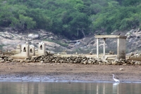 Viernes 2 de junio del 2017. La Concordia. El antiguo poblado conocido como La Concordia Antigua fue inundado durante la construcción de la Presa La Angostura en 1974 dejando la estructura arquitectónica dentro de las aguas del rio Grijalva. El desfogue d