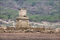 Viernes 2 de junio del 2017. La Concordia. El antiguo poblado conocido como La Concordia Antigua fue inundado durante la construcción de la Presa La Angostura en 1974 dejando la estructura arquitectónica dentro de las aguas del rio Grijalva. El desfogue d