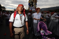 Jueves 12 de diciembre del 2013. Tuxtla Gutiérrez. Los grupos de peregrinos guadalupanos llegan este día a los diferentes puntos de encuentro religioso en las diferentes comunidades del estado de Chiapas.