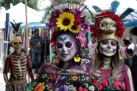 Octubre del 2019. Tuxtla Gutiérrez. Catrinas y espantos