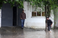 Viernes 14 de julio del 2017. Tuxtla Gutiérrez. Encharcamientos en varias vialidades son reportadas en el centro de la capital chiapaneca después de la lluvia de esta tarde.
