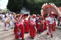 Domingo 4 de agosto del 2019. Tuxtla Gutiérrez. La lluvia de Agosto en Tuxtla. Las Vírgenes de Copoya. Durante la procesión para pedir lluvia en la Represa de la comunidad