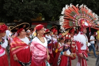 Domingo 4 de agosto del 2019. Tuxtla Gutiérrez. La lluvia de Agosto en Tuxtla. Las Vírgenes de Copoya. Durante la procesión para pedir lluvia en la Represa de la comunidad