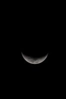 Martes 20 de febrero del 2018. Tuxtla Gutiérrez. La luna creciente desde el sureste de México.
