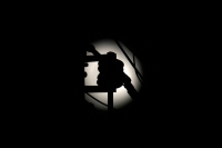 Viernes 3 de noviembre del 2017. Tuxtla Gutiérrez. La primera luna de noviembre nos ofrece su vista desde la perspectiva urbana de la ciudad.