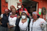 Sábado 12 de diciembre del 2020. Tuxtla Gutiérrez. Peregrinos en la iglesia de Guadalupe esta mañana