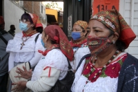 Sábado 12 de diciembre del 2020. Tuxtla Gutiérrez. Peregrinos en la iglesia de Guadalupe esta mañana