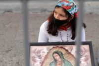 Sábado 12 de diciembre del 2020. Tuxtla Gutiérrez. Peregrinos en la iglesia de Guadalupe esta mañana