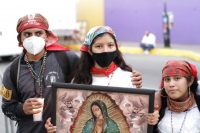 Sábado 12 de diciembre del 2020. Tuxtla Gutiérrez. Peregrinos en la iglesia de Guadalupe esta mañana