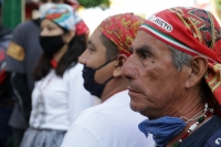 Sábado 12 de diciembre del 2020. Tuxtla Gutiérrez. Peregrinos en la iglesia de Guadalupe esta mañana