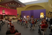 Sábado 12 de diciembre del 2020. Tuxtla Gutiérrez. Peregrinos en la iglesia de Guadalupe esta mañana