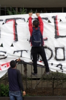 Lunes 14 de octubre del 2019. Tuxtla Gutiérrez. La protesta de la Normal Rural Mactumatza de esta mañana