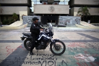 20210529. Tuxtla G. Durante la jornada de protesta por la liberación de los estudiantes normalistas presos en Chiapas