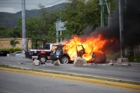 20210529. Tuxtla G. Durante la jornada de protesta por la liberación de los estudiantes normalistas presos en Chiapas